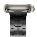 Pulseira De Aço Inoxidável Iron Man Compativel Com Apple Watch 8 7 6 5 Se 4 3 2 1 Ultra 1 E 2 42mm 44mm 45mm 49mm Cor Preto