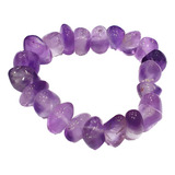 Pulseira De Ametista Pedra Brasileira Natural Selecionada
