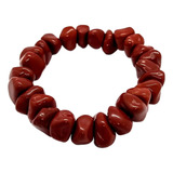 Pulseira De Cascalho Jaspe