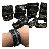 Pulseira De Couro Fecho