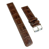 Pulseira De Couro Longa Marrom22mm compativel Tommy Hilfiger
