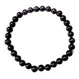 Pulseira De Esferas De Turmalina Negra Natural