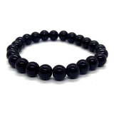 Pulseira De Esferas De Turmalina Negra Pedra De Proteção