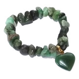 Pulseira De Esmeralda Pedra Natural Do Brasil Boas Energias
