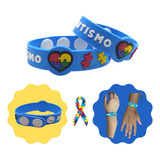 Pulseira De Identificação Autismo Autista Infantil Silicone
