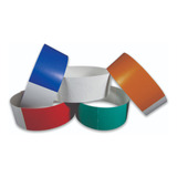 Pulseira De Identificação Bopp Térmica Rolo 200 Unid Laranja