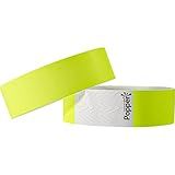 Pulseira De Identificação Sintética Amarela Fluor Pacote Com 50