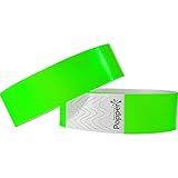 Pulseira De Identificação Sintética Verde Fluor Pacote Com 50