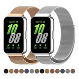 Pulseira De Metal Para Samsung Galaxy Fit 3 Sm r390