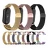 Pulseira De Metal Para Smart Xiaomi Mi Band 8 Aço Magnética