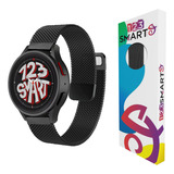 Pulseira De Milanese Dupla 22mm Compativel Com Sansung Galaxy Watch 46mm R800 Gear S3 Classic Frontier Watch 3 45mm Gear 2 Hitwear Psw02pm Gt 2 Gt 3 Gt 4 46mm Preto