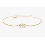 Pulseira De Ouro Feminina Riviera Bracelete Diamante Luxo