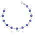 Pulseira De Prata 925 Feminina Olho Grego Envio Imediato Comprimento 19 Cm Diâmetro 19 Cm