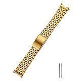 Pulseira De Relógio De Metal De Aço Inoxidável Jubilee De 18 Mm 19 Mm 20 Mm Pulseira De Relógio Sólida 316L Adequada Para Relógio Rolex Seiko 18 Mm Ouro 