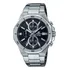 Pulseira De Relógio Masculina Casio Efv-640d-1avudf Edifice, Cor: Prata, Moldura, Cor De Fundo Prateada, Cor De Fundo Preta