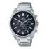 Pulseira De Relógio Masculina Casio Efv-650d-1avudf Edifice, Cor: Prata, Moldura, Cor De Fundo Prateada, Cor De Fundo Preta
