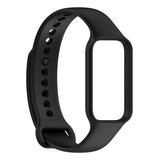 Pulseira De Silicone Colorida Para Xiaomi Mi Band 8 Active Cor Preto