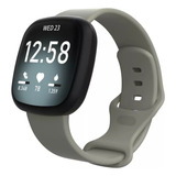 Pulseira De Silicone Compatível Com Fitbit Versa 3 Grande