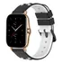 Pulseira De Silicone De Duas Cores Em Preto+branco Para Amaz