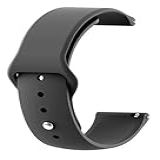 Pulseira De Silicone Macia PRETA Para Smartwatch Garmin Forerunner 265 46mm Garmin VivoActive 4 Haiz My Watch Sport PRO