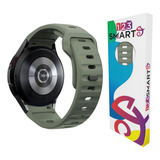 Pulseira De Silicone Mariner 20mm Marca 123smart Compativel Com Samsung Galaxy Watch 3 41mm Active 1 2 Galaxy Watch 4 5 6 7 Fe 40mm 42mm 43mm 44mm 45mm 46mm 47mm Cor Verde Musgo