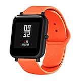 Pulseira De Silicone Para Xiaomi Huami Amazfit Bip Laranja Tipo Apple 