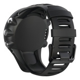 Pulseira De Silicone Premium 123 amb 01 Marca 123smart Compativel Com Suunto Ambit 1 2 3 2r 2 S Com Ferramenta Preto