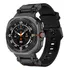 Pulseira De Silicone Premium Conector De Aço Inoxidável Preto Marca 123smart 123 pre 10 Compativel Com Samsung Galaxy Watch Ultra 47mm Sm l700 L705   Preto