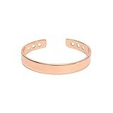 Pulseira De Terapia Magnética Com Artrite E Braceletes De Cobre Retrô Com Abertura No Pulso Joias Presentes Para Mulheres E Homens