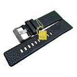 Pulseira Diesel 28mm Couro Preto Legítimo Largura Da Pulseira 28 Mm