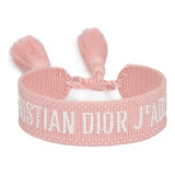 Pulseira Dior Tecido Rosa