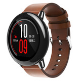 Pulseira Em Couro Amazfit Huami Xiaomi Pace Stratos Gtr