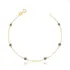 Pulseira Em Ouro 18k 750 Com Pedras De Zircônias 4mm