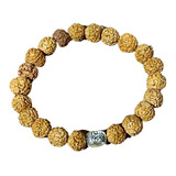 Pulseira Em Rudraksha Contas Buda Japamala Meditação