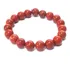 Pulseira Esferas 1cm Pedra Natural Jaspe Vermelho Sanguíneo