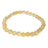 Pulseira Esferas 6mm Pedra Natural Citrino Para Prosperidade