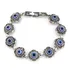 Pulseira Estilo Vintage Folheada A Prata Olho Grego/turco