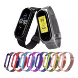 Pulseira Extra P Xiaomi Mi Band 4 Aço Inox Metal Miband 4