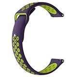 Pulseira Extra Para Xiaomi Huami Amazfit Stratos Pace 2 Roxo Com Verde NK 