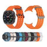 Pulseira Fecho Silicone Respirável Para Galaxy Watch 7 Ultra