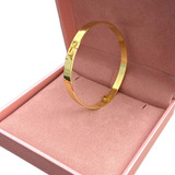 Pulseira Feminina 5mm Bracelete Em Ouro 18k 750 Quadrado Comprimento 18 Cm Cor Dourado