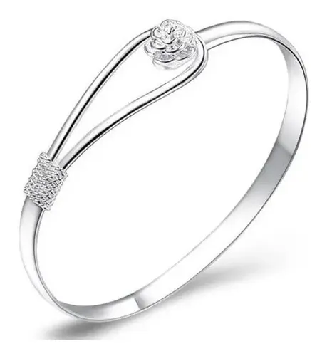 Pulseira Feminina Bracelete Prata