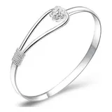 Pulseira Feminina Bracelete Prata