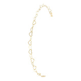 Pulseira Feminina Coracao 18cm