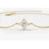 Pulseira Feminina Corrente De Ouro Trevo Diamantes Brilhante