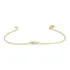 Pulseira Feminina Corrente De Ouro18 2 Diamante Baguete Luxo