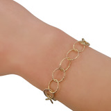 Pulseira Feminina De Ouro