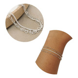 Pulseira Feminina De Prata