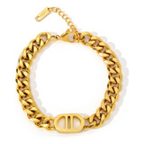 Pulseira Feminina Dior Dourada