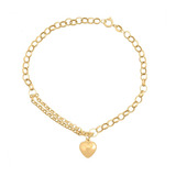 Pulseira Feminina Grossa De Ouro 18k